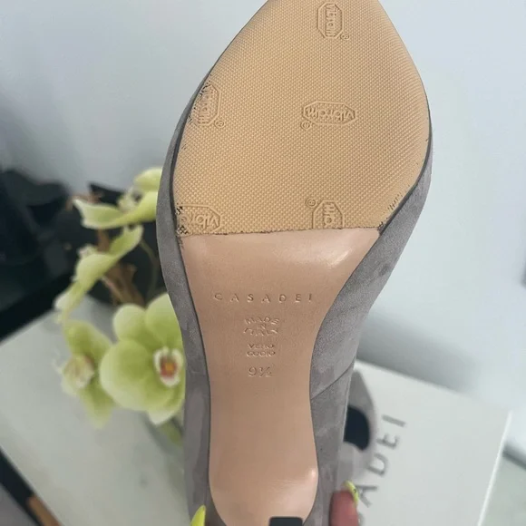 Casadei Blade Grey suede